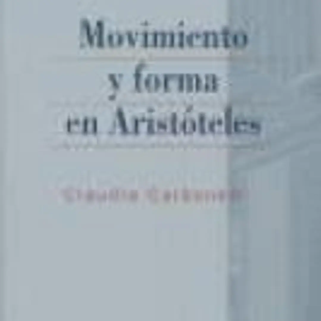 Movimiento y forma en Aristóteles 1