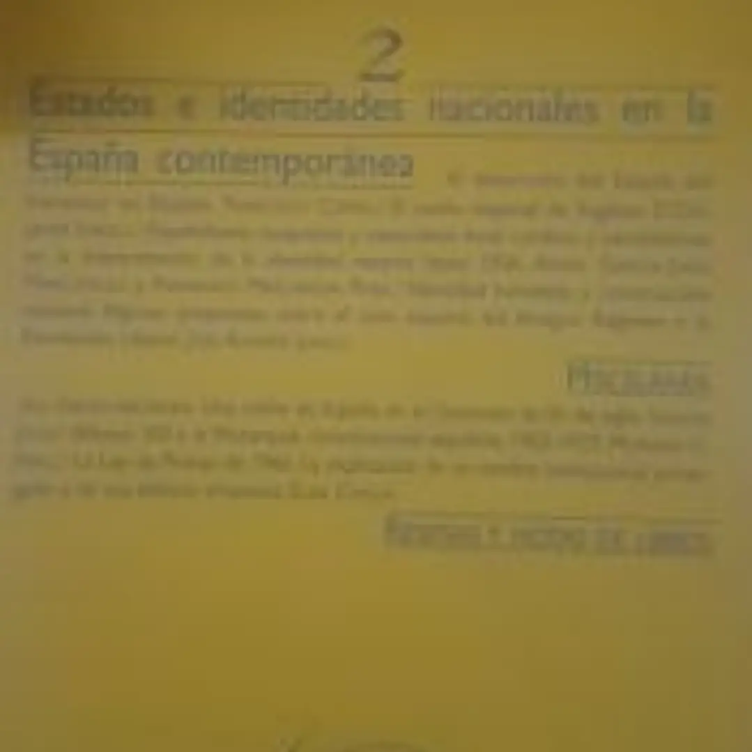 Historia y Política, nº 2. Estados e identidades nacionales en la España contemporánea 1