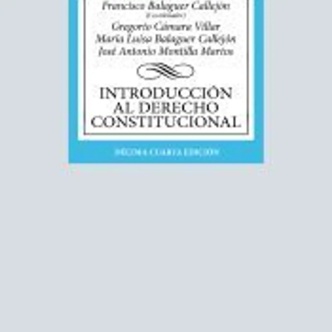 Introducción al Derecho Constitucional 1