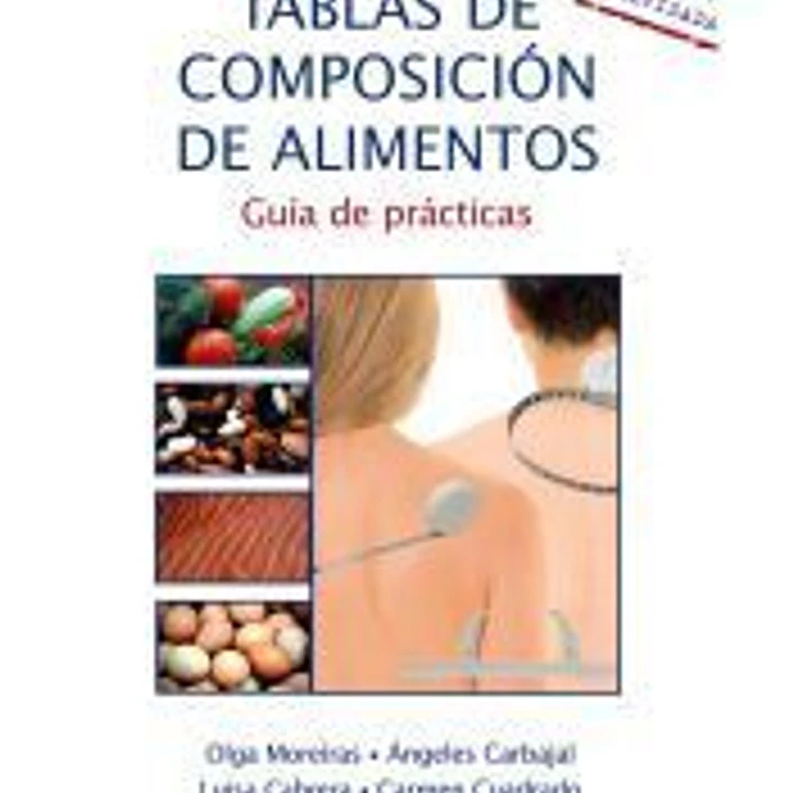 Tablas de composición de alimentos 1