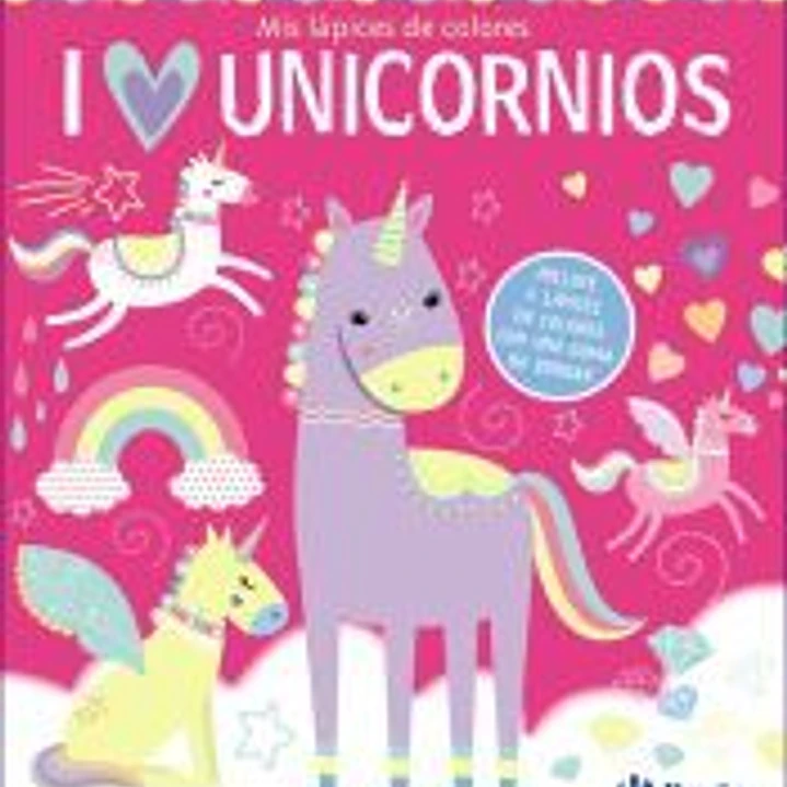 Mis lápices de colores, I love unicornios 1