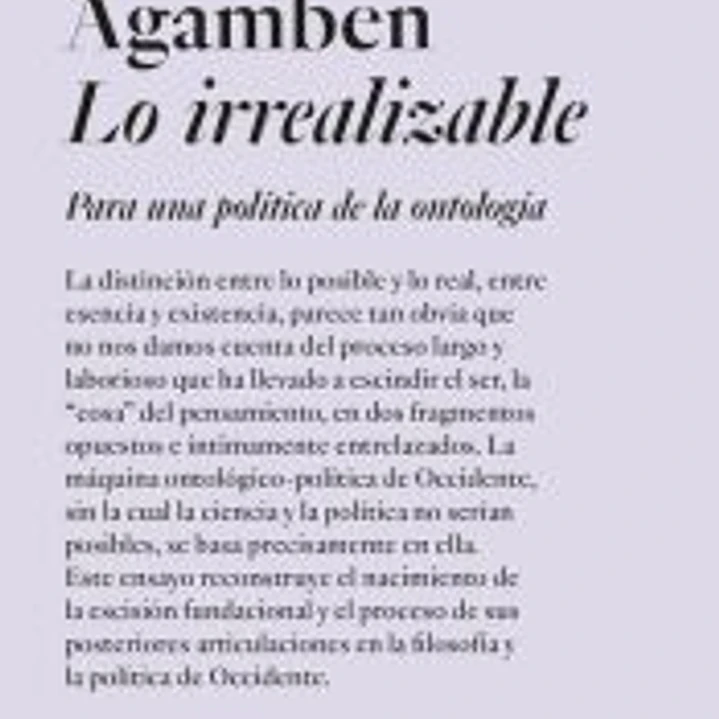 LO IRREALIZABLE 1
