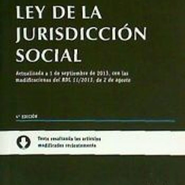 Ley de la Jurisdicción social 4ª Ed. 2013 1