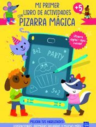 Mi primer libro de actividades con pizarra mágica. Amarillo