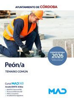 Peón/a. Temario Común. Ayuntamiento de Córdoba