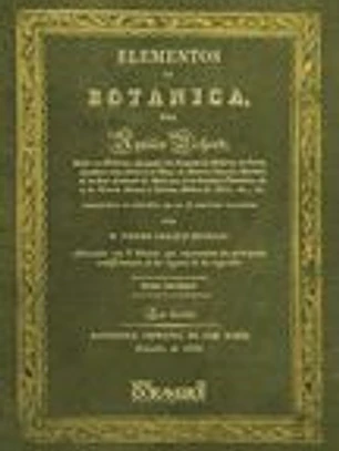 Facsímil: Elementos de botánica. Tomo I