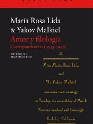 Amor y filología: Correspondencias (1943-1948)