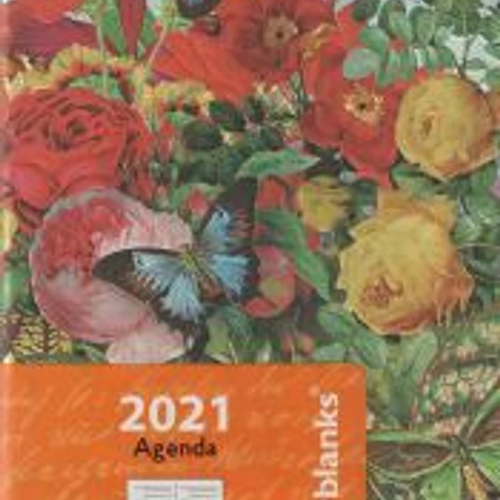 Agenda 2021 Jardín de mariposas. Mini, apaisado 12 meses 1