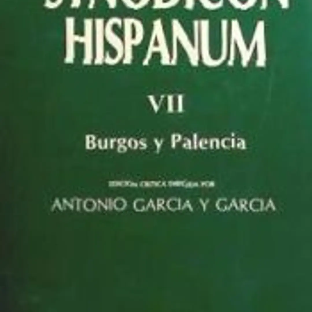 Synodicon Hispanum. VII: Burgos y Palencia 1