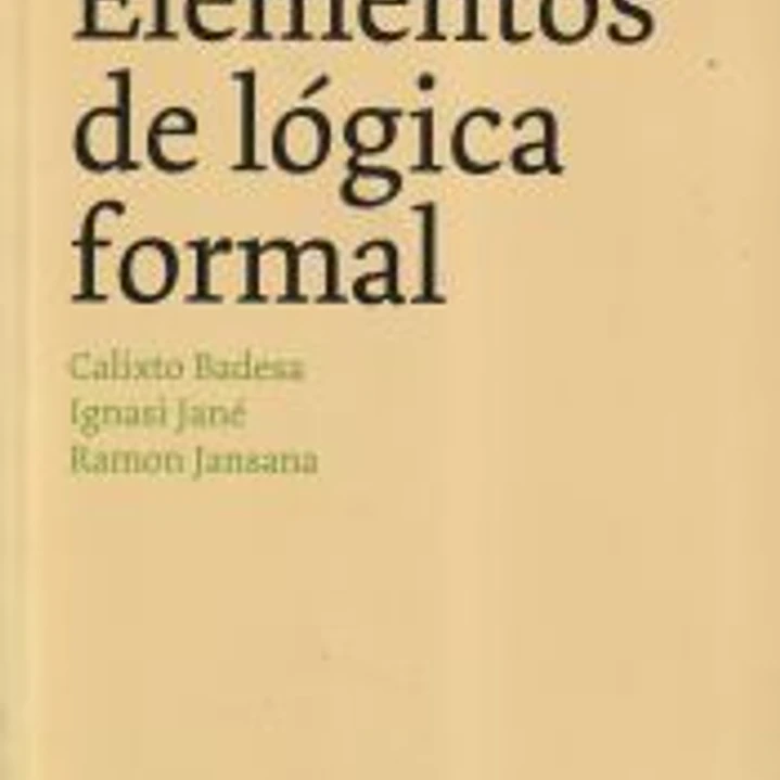 Elementos de lógica formal 1