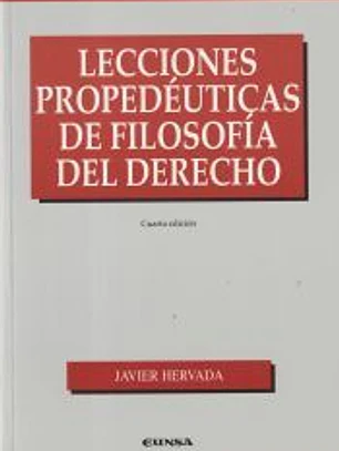 Lecciones Propedéuticas de Filosofía del Derecho