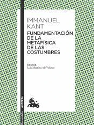 Fundamentación de la metafísica de las costumbres