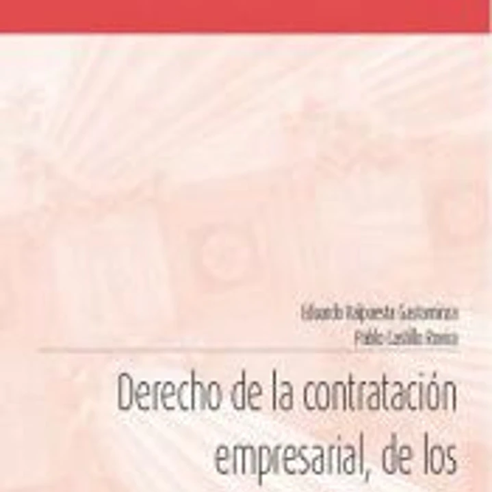 Derecho de la contratación empresarial, de los títulos-valor y de la insolvencia 1