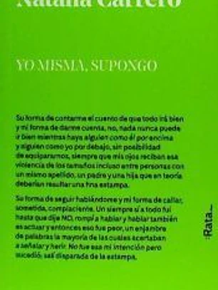 YO MISMA, SUPONGO