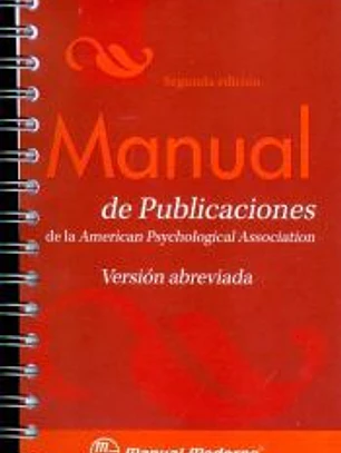 Manual de publicaciones de la American Psychological Association. Version abreviada.