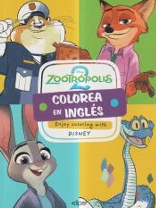 Aprende y colorea en inglés con Zootrópolis 2
