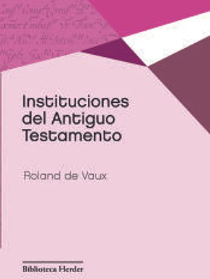 Instituciones del Antiguo Testamento