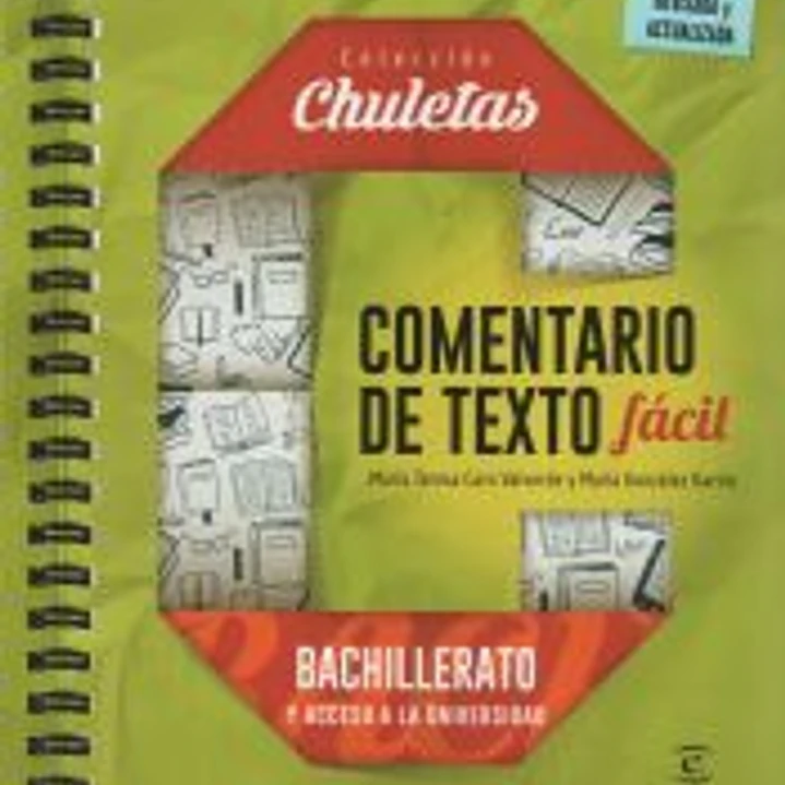 Comentarios textos fácil para Bachillerato 1