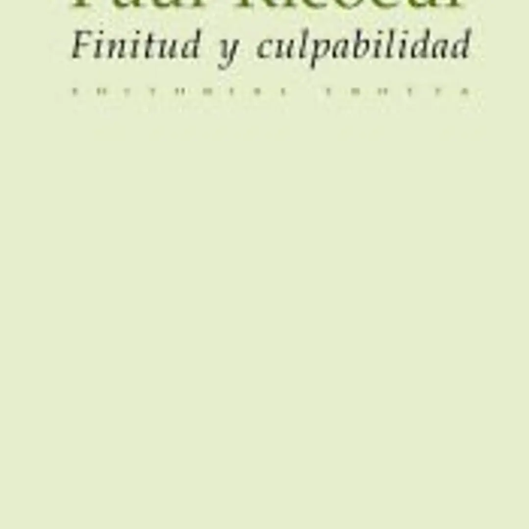 Finitud y culpabilidad 1