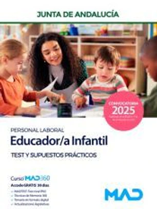 Educador/a Infantil (Personal Laboral). Test y supuestos prácticos. Junta de Andalucía
