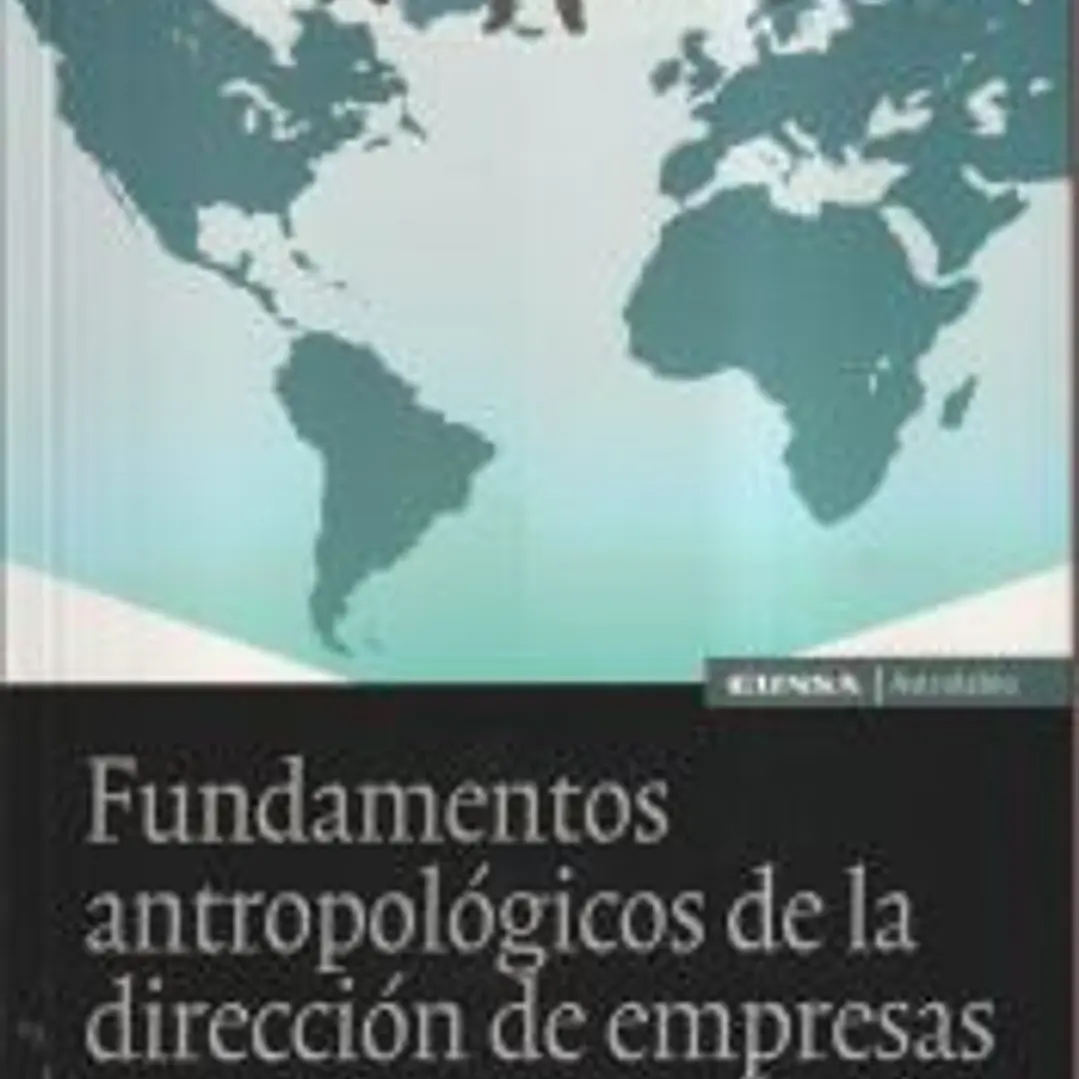 Fundamentos antropológicos de la dirección de empresas 1