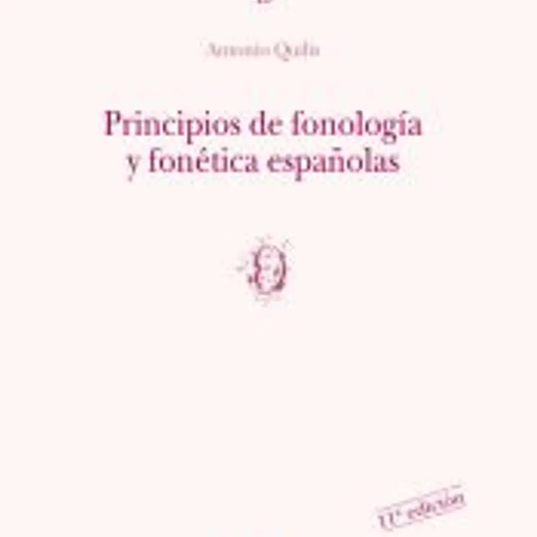 Principios de fonología y fonética españolas (o) 1