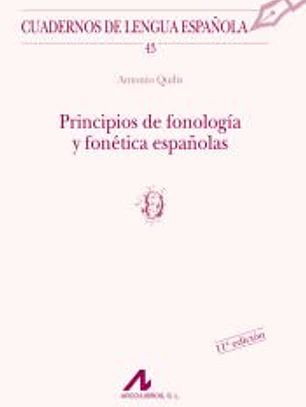 Principios de fonología y fonética españolas (o)