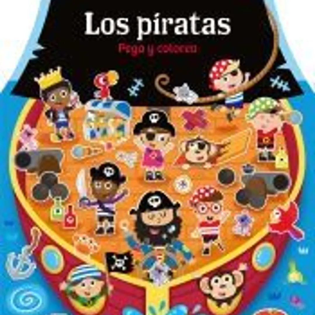 Casitas - Los piratas pega y colorea 1