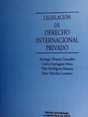LEGISLACIÓN DE DERECHO INTERNACIONAL PRIVADO