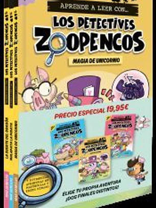 Pack Aprende a leer con... ¡Los Detectives Zoopencos! 4, 5 y 6: En letra MAYÚSCU