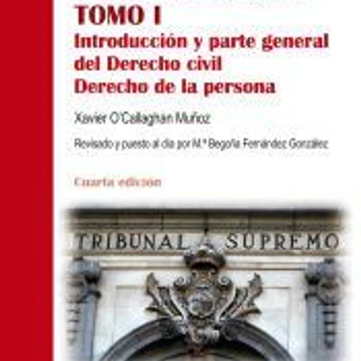 Compendio de Derecho Civil. Tomo I 1