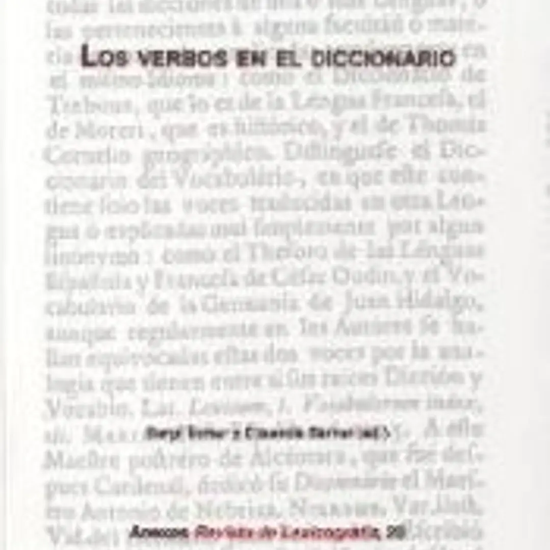 Los verbos en el diccionario 1
