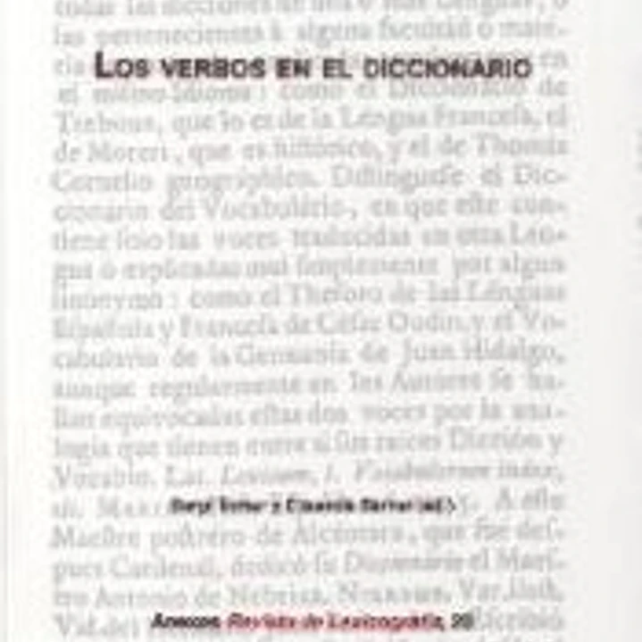 Los verbos en el diccionario 1