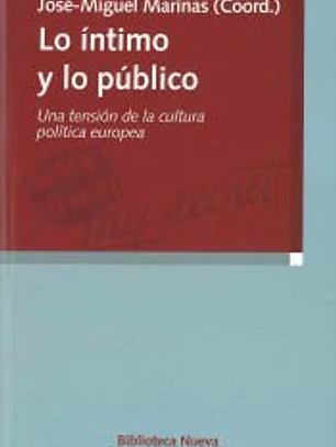 Lo íntimo y lo público. Una tensión de la cultura política europea