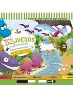 Busca y encuentra, 32 juegos en el país de los dinosaurios