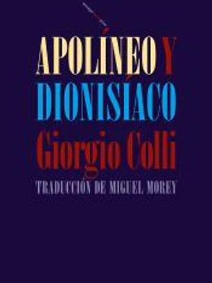 Apolíneo y dionisíaco