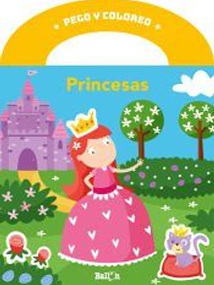 Pego y coloreo - Princesas