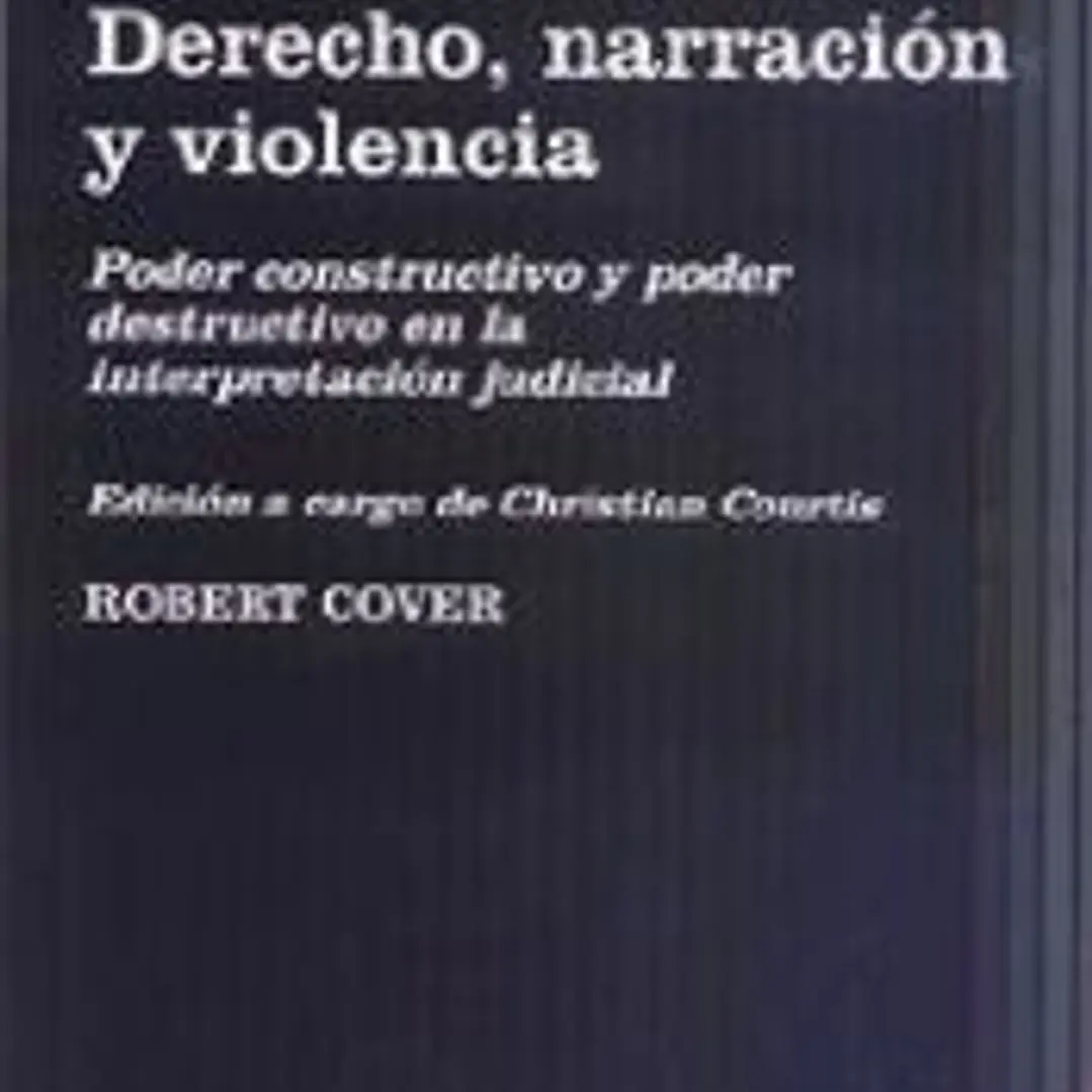 Derecho, narración y violencia 1