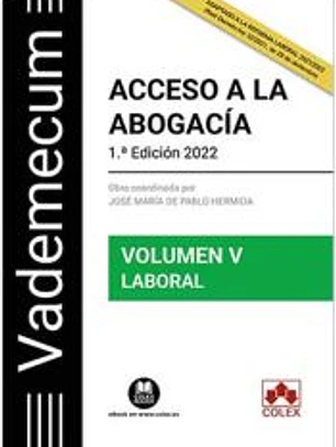 Vademecum Acceso a la abogacía. Volumen V. Parte específica laboral