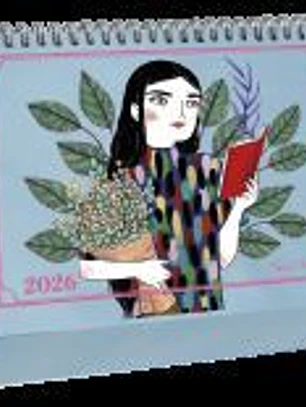 Calendario de mesa 2026 María Hesse