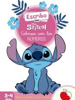 Escribo con Stitch. Colorea con los números (Disney. Primeros aprendizajes)