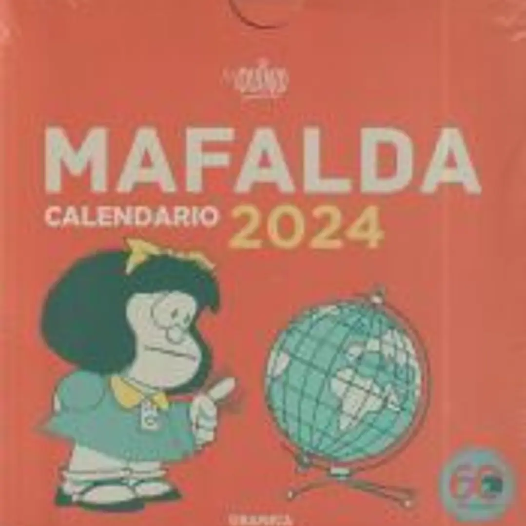 Mafalda 2024, Calendario Escritorio Rojo CON CAJA 1
