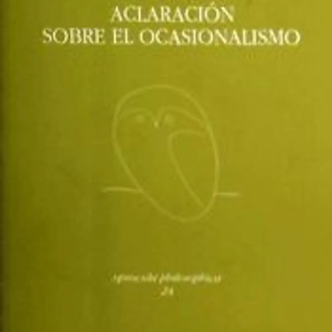 ACLARACION SOBRE EL OCASIONALISMO 1