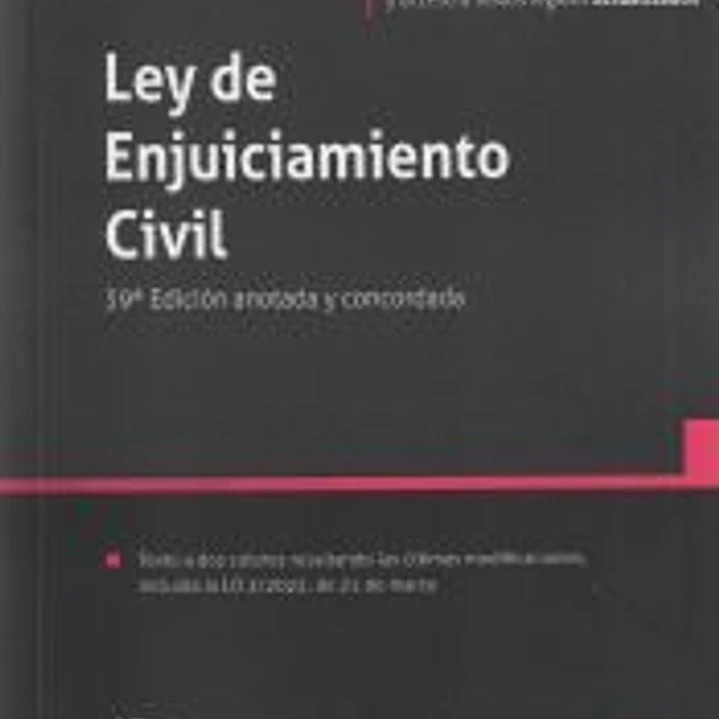 Ley de enjuiciamiento civil 39ª edición 1
