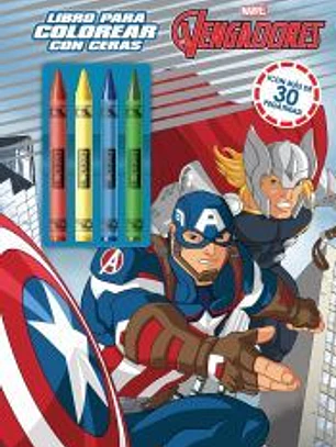 Los Vengadores. Libro para colorear con ceras