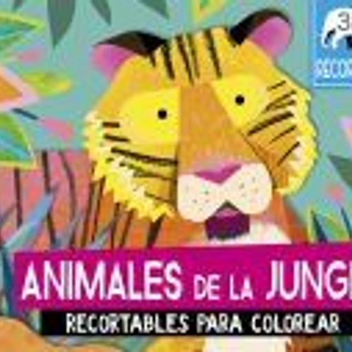 ANIMALES DE LA JUNGLA (RECORTABLES 3D PARA COLOREAR) 1