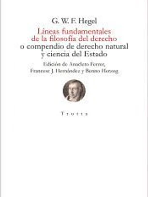Líneas fundamentales de la filosofía del derecho