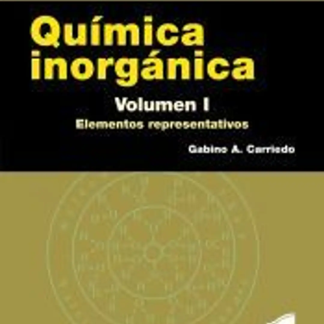 Química Inorgánica, volumen I 1