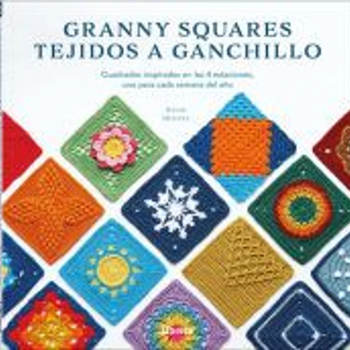 Granny squares tejidos a ganchillo 1