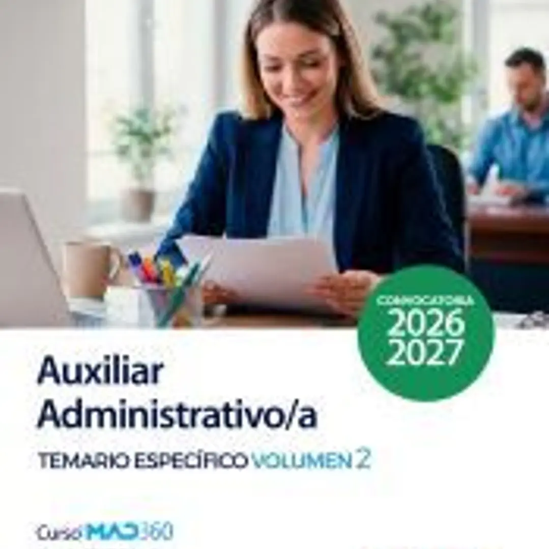 Auxiliar Administrativo/a. Temario específico volumen 2. Servicio Andaluz de Salud (SAS) 1